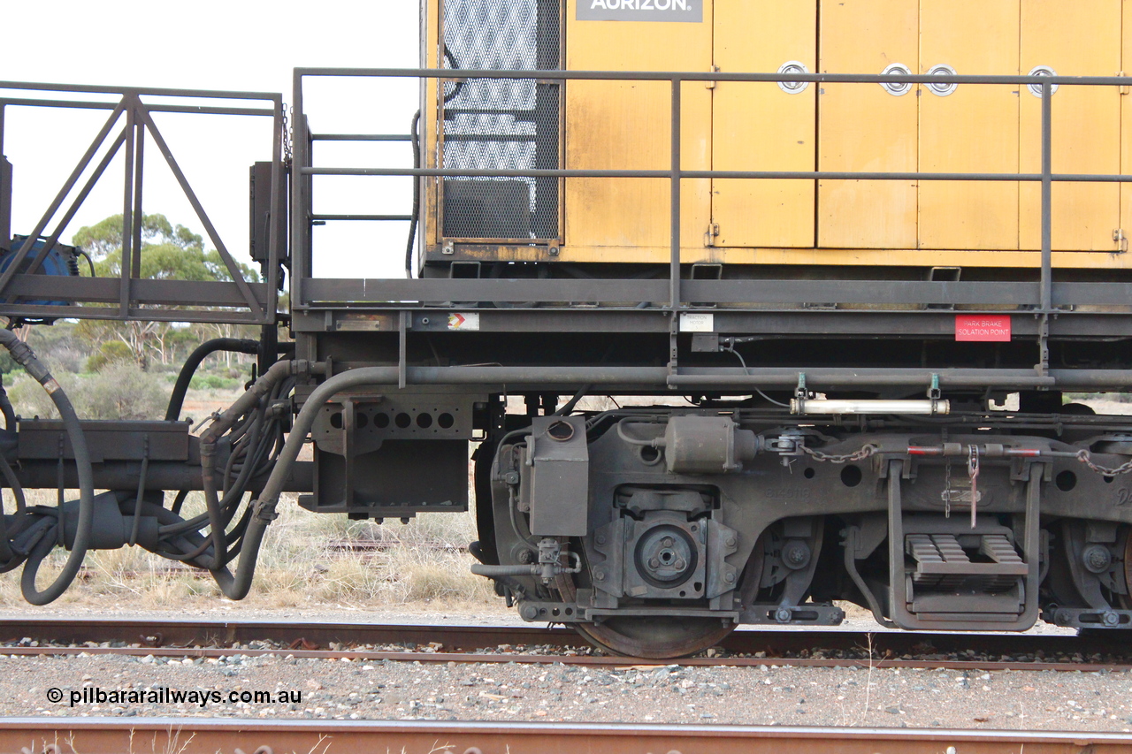160412 IMG 7441
Parkeston, Aurizon rail grinder MMY type MMY 034, built in the USA by Loram as RG331 ~2004, imported into Australia by Queensland Rail, now Aurizon, in April 2009, detail picture. Peter Donaghy image.
Keywords: Peter-D-Image;MMY-type;MMY034;Loram-USA;RG331;rail-grinder;detail-image;