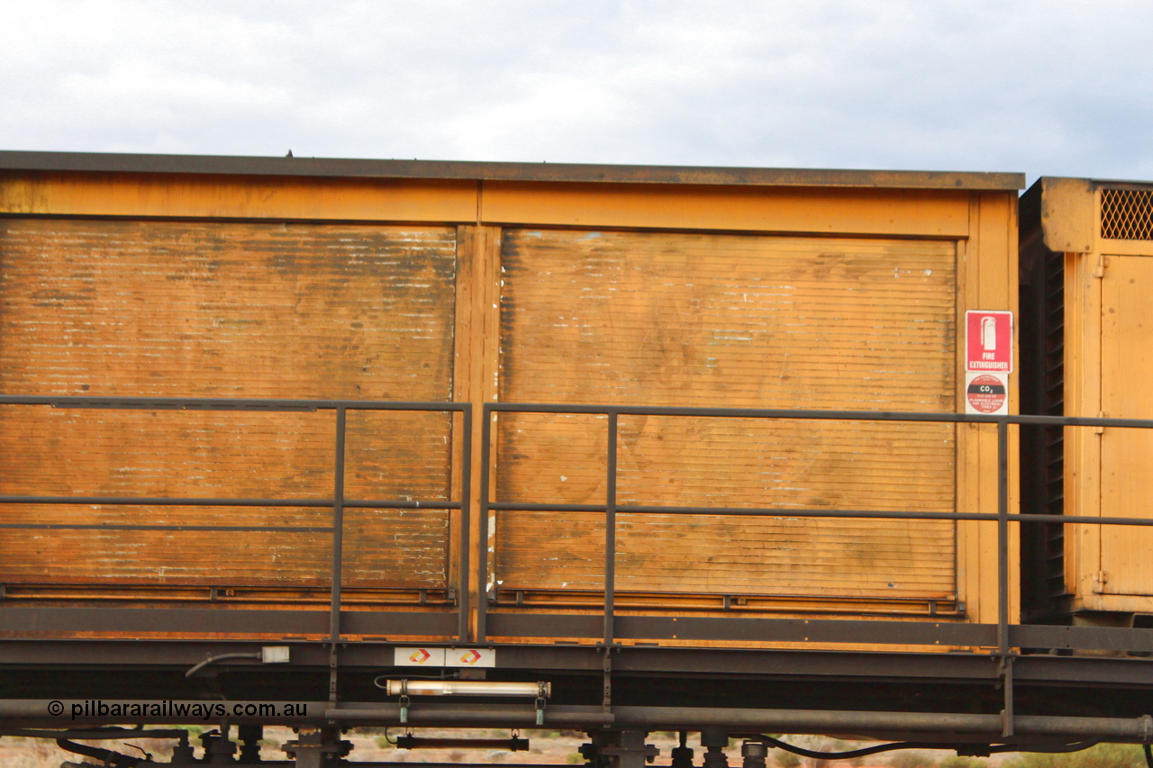 160412 IMG 7449
Parkeston, Aurizon rail grinder MMY type MMY 034, built in the USA by Loram as RG331 ~2004, imported into Australia by Queensland Rail, now Aurizon, in April 2009, detail picture. Peter Donaghy image.
Keywords: Peter-D-Image;MMY-type;MMY034;Loram-USA;RG331;rail-grinder;detail-image;