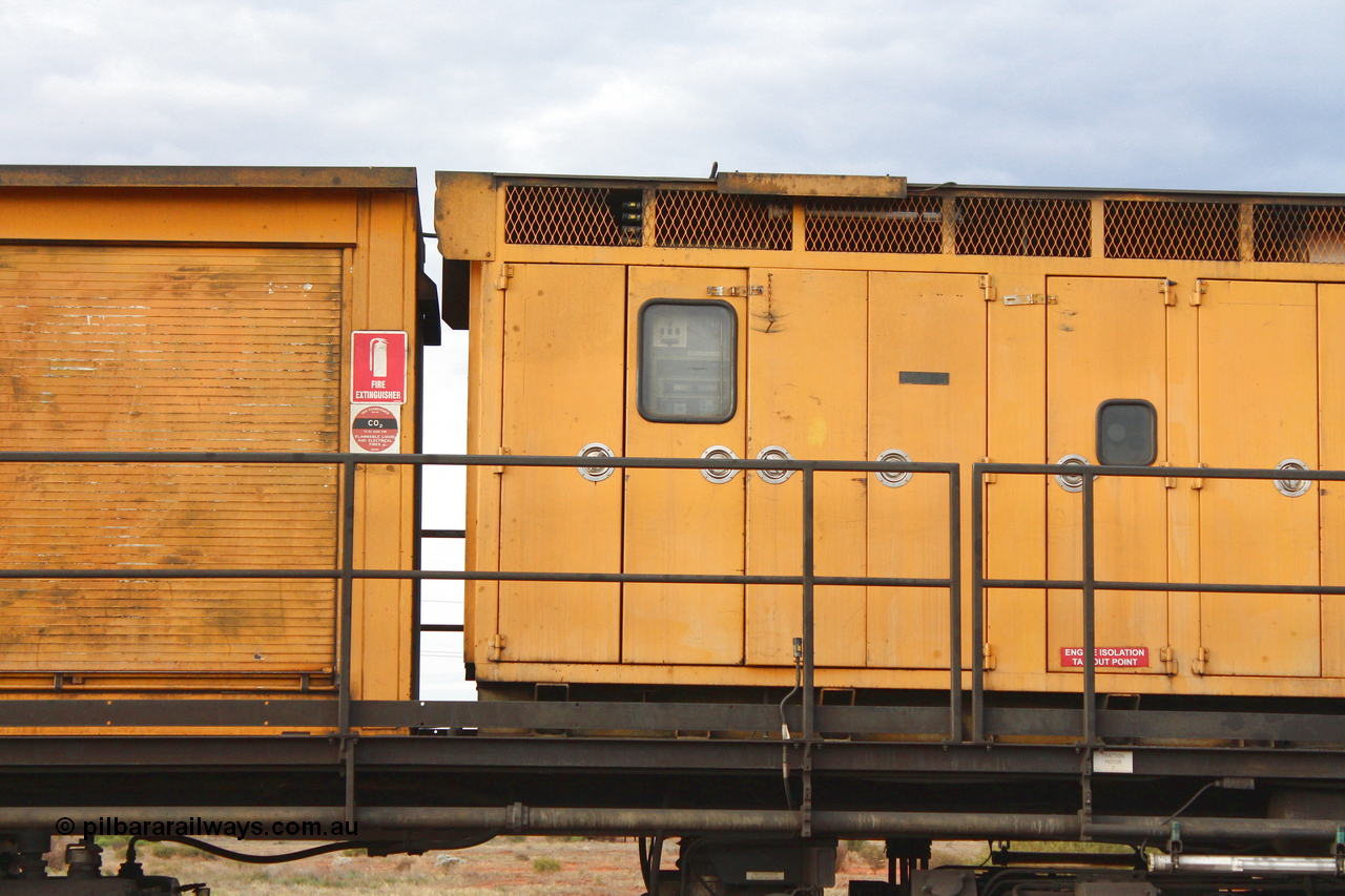 160412 IMG 7451
Parkeston, Aurizon rail grinder MMY type MMY 034, built in the USA by Loram as RG331 ~2004, imported into Australia by Queensland Rail, now Aurizon, in April 2009, detail picture. Peter Donaghy image.
Keywords: Peter-D-Image;MMY-type;MMY034;Loram-USA;RG331;rail-grinder;detail-image;