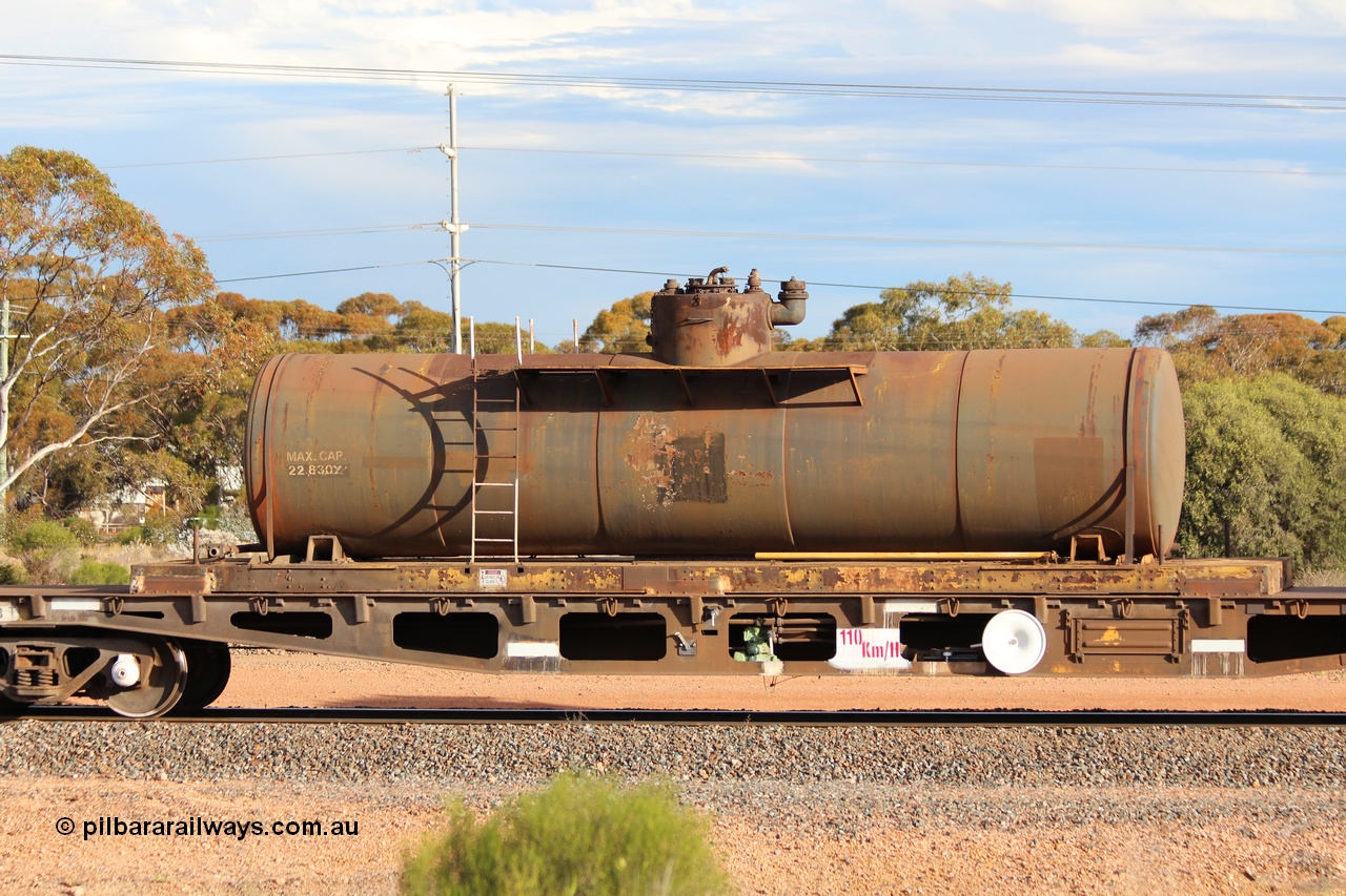 131024 IMG 0657
West Kalgoorlie, detail image of AZWY 30373 'Sputnik' loco oil and sand waggon. Peter Donaghy image.
Keywords: Peter-D-Image;AZWY-type;AZWY30373;Tomlinson-Steel-WA;WFX-type;WQCX-type;WSP-type;