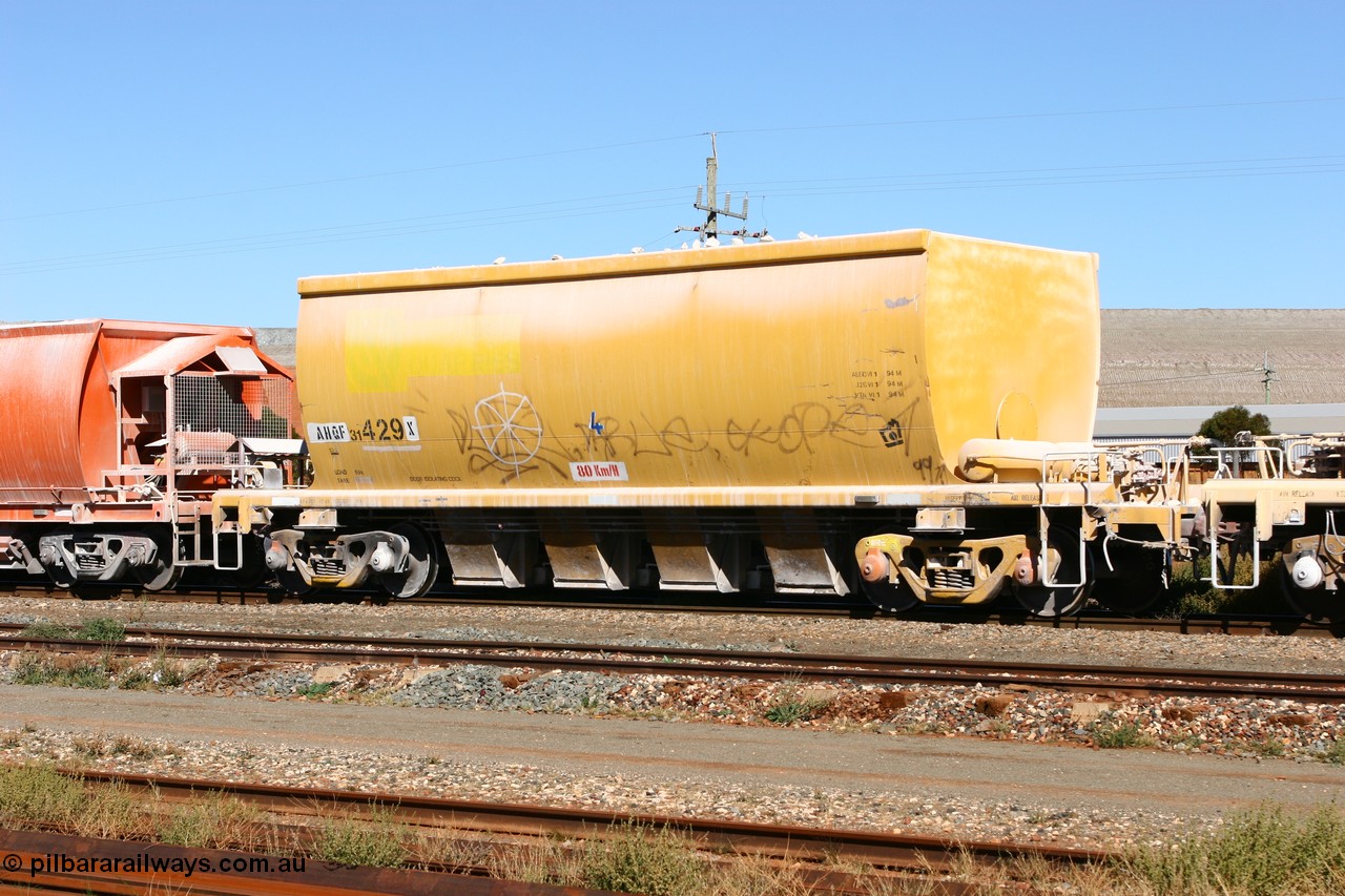 060530 4919
Parkeston, AHQF 31429 seen here in Loongana Limestone service, originally built by Goninan WA for Western Quarries as a batch of twenty coded WHA type in 1995. Purchased by Westrail in 1998.
Keywords: AHQF-type;AHQF31429;Goninan-WA;WHA-type;