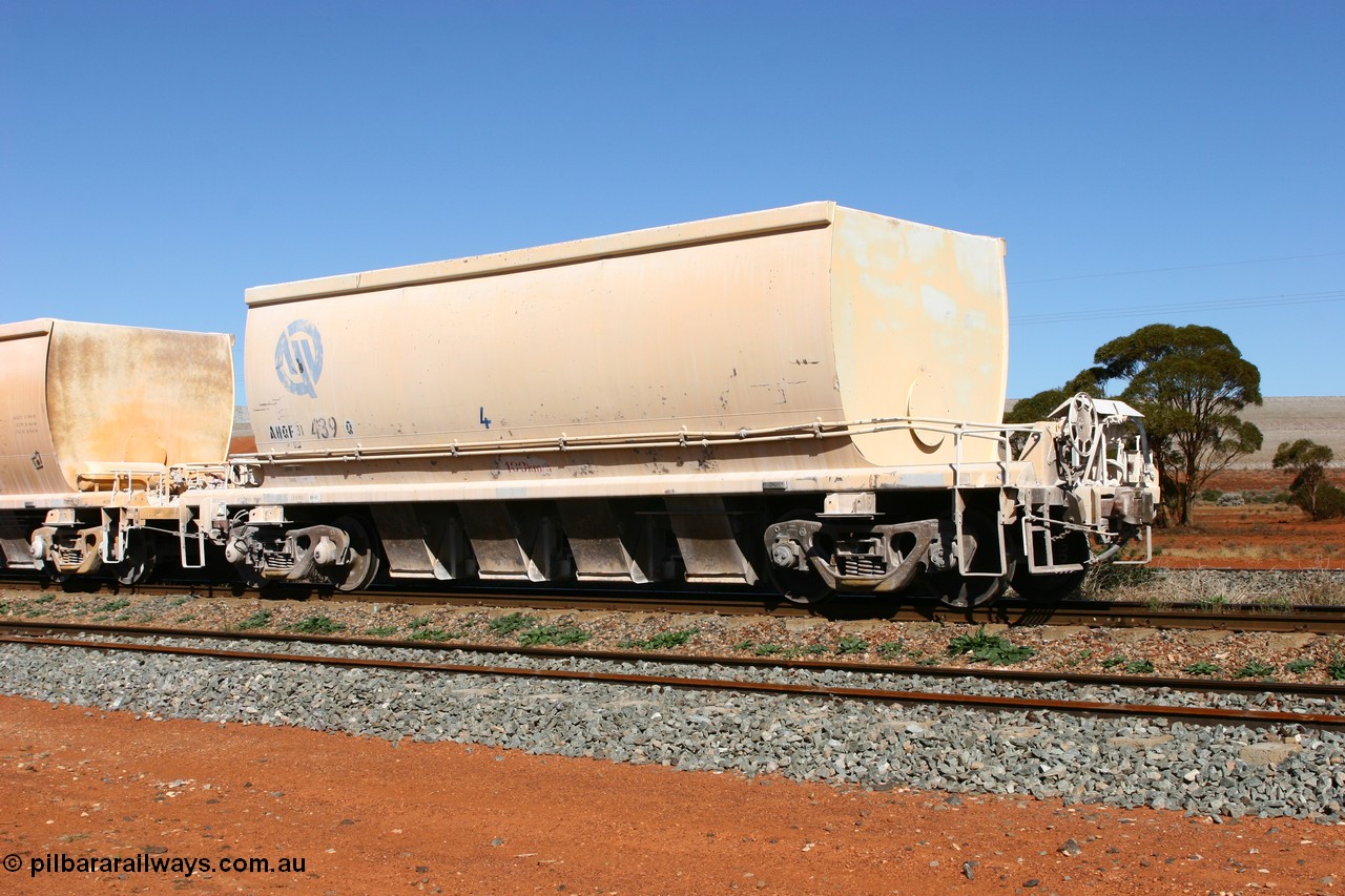 060530 4941
Parkeston, AHQF 31439 seen here in Loongana Limestone service, originally built by Goninan WA for Western Quarries as a batch of twenty coded WHA type in 1995. Purchased by Westrail in 1998.
Keywords: AHQF-type;AHQF31439;Goninan-WA;WHA-type;