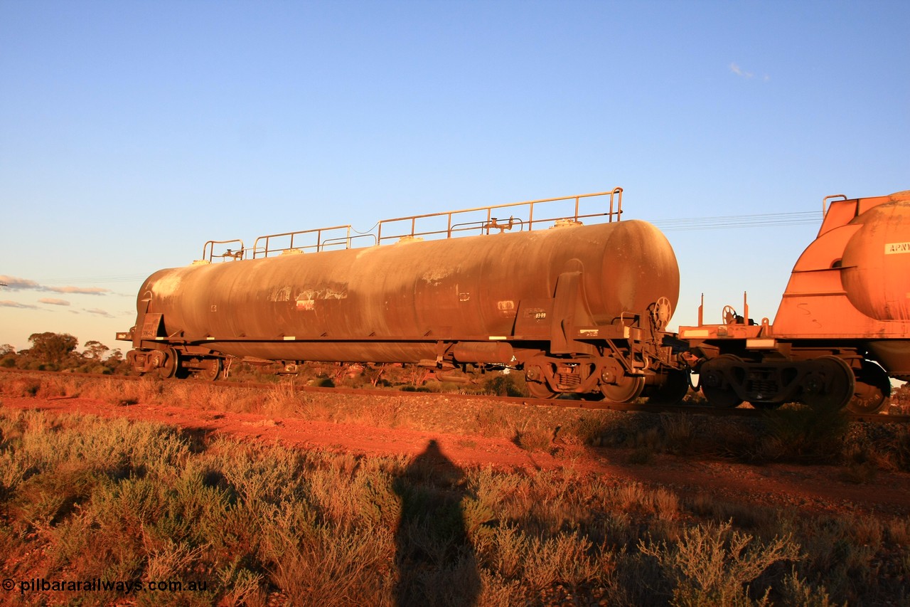 100602 8787
Parkeston, APKY 30642 one of two units built by WAGR Midland Workshops in 1970 as WK type pneumatic discharge bulk cement waggon.
Keywords: APKY-type;APKY30642;WAGR-Midland-WS;WK-type;