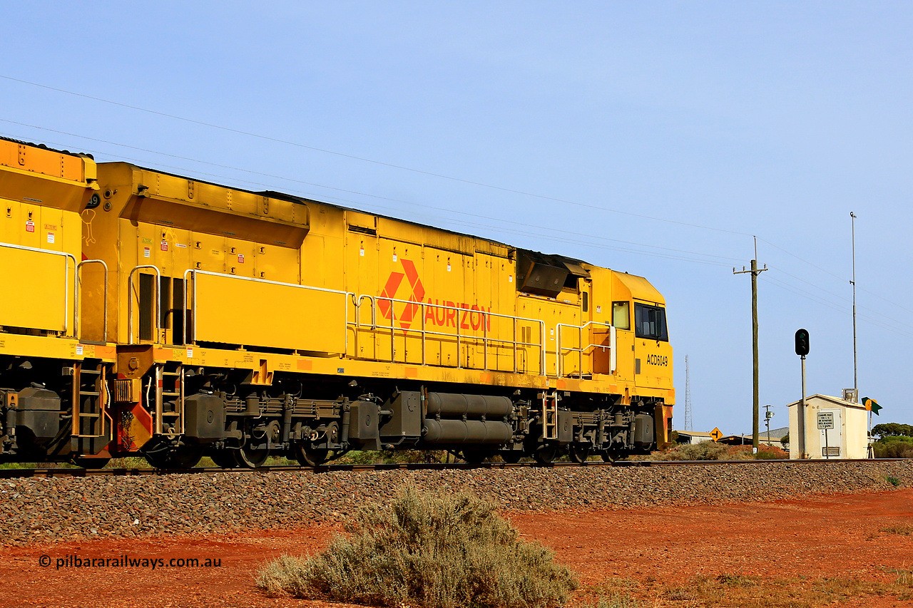 231020 8140
Parkeston, ACD class locomotive ACD 6049 built by Goninan NSW as a GE C44ACi model in April 2022, leads 4UP1 onto the mainline at Parkeston enroute to Kwinana, 20th of October 2023.
Keywords: ACD-class;ACD6049;Goninan-NSW;GE;C44ACi;