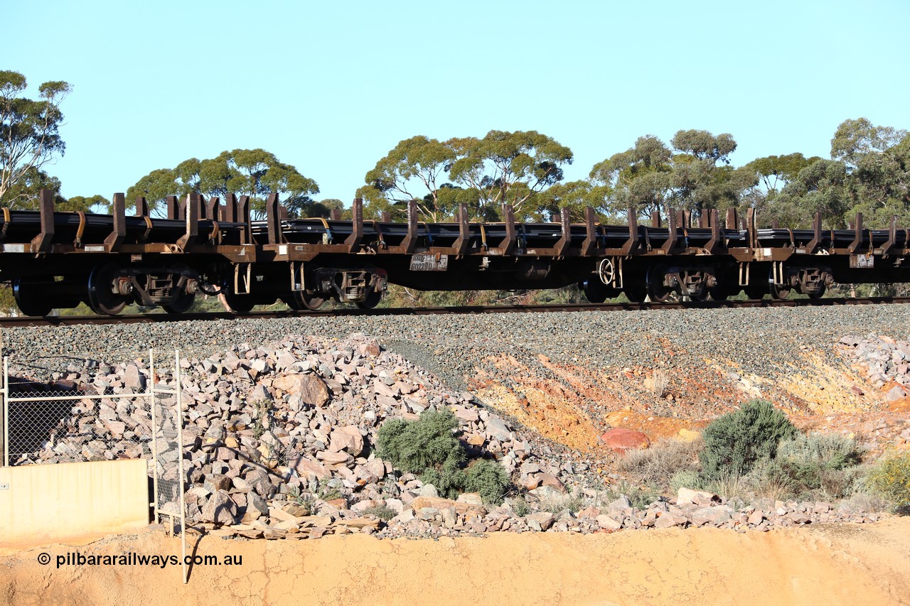 160522 2066
Binduli, 5MP2 steel train, RKQF 60229, originally built by Tulloch NSW as part of a batch of one hundred and thirty five JLY/JLX type louvre vans in 1969-70. Fifty six were converted at Bathurst to NQRX before further conversion to NKQX type steel plate waggon in 1989-90. Seen here loaded with steel plates.
Keywords: RKQF-type;RKQF60229;Tulloch-Ltd-NSW;JLY-type;NQRX-type;