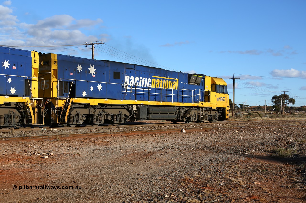160528 8333
Parkeston, 5SP5 intermodal train, Goninan built GE model Cv40-9i NR class unit NR 65 serial 7250-11/96-267, originally built for National Rail now in current owner Pacific National livery.
Keywords: NR-class;NR65;Goninan;GE;Cv40-9i;7250-11/96-267;