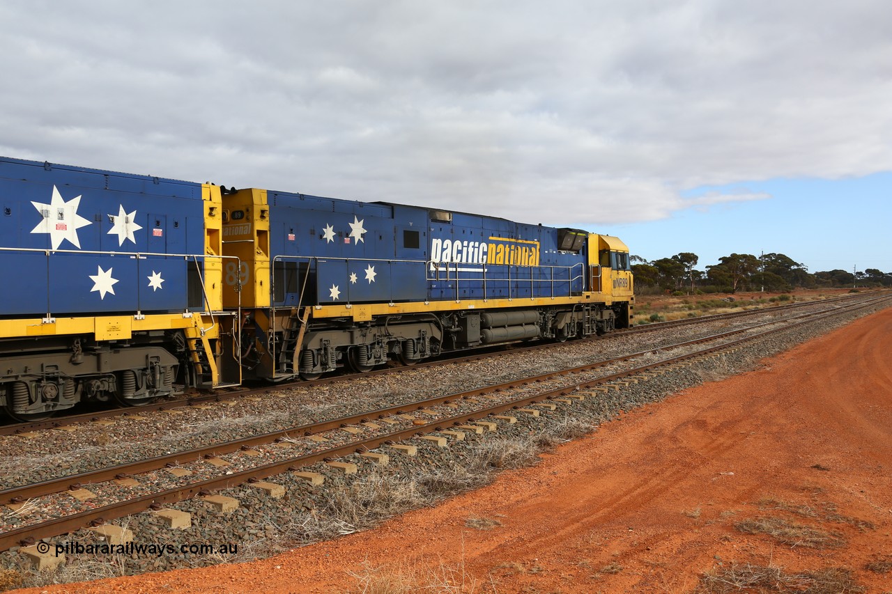 160529 8760
Parkeston, 6MP4 intermodal train, on the mainline behind Goninan built GE model Cv40-9i NR class unit NR 89 serial 7250-05/97-292.
Keywords: NR-class;NR89;Goninan-WA;GE;Cv40-9i;7250-05/97-292;
