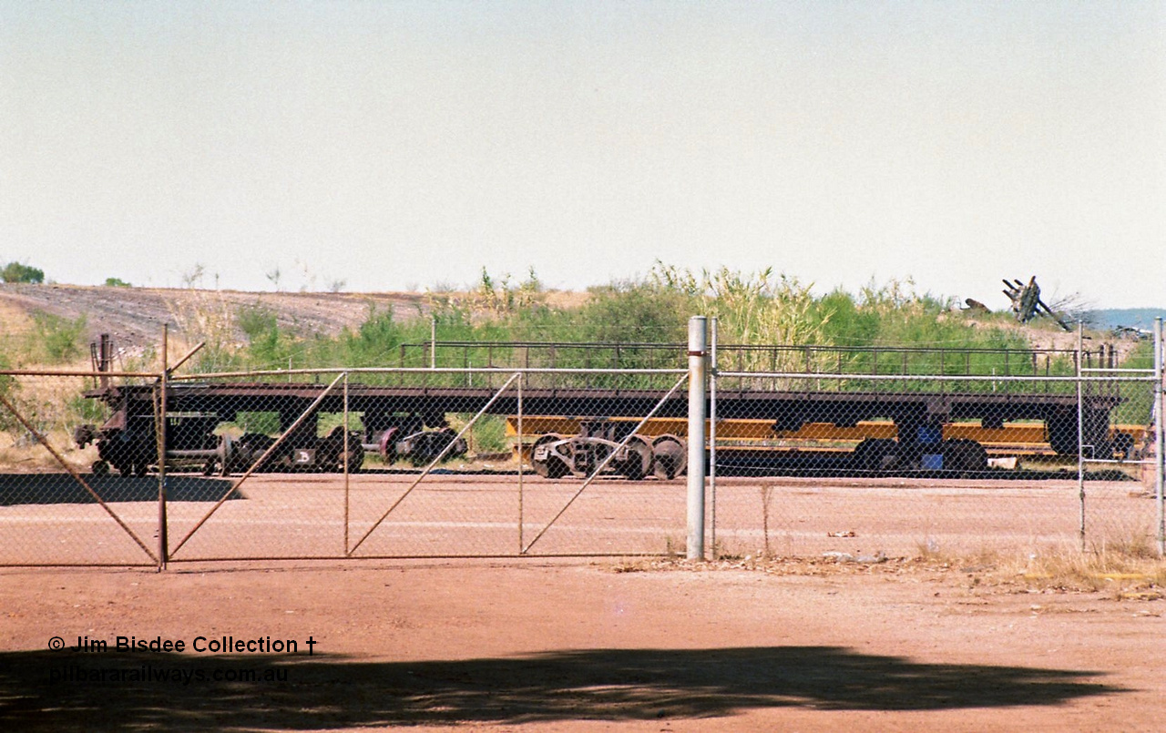 23760
Bassendean, Goninan workshops, a stripped back ALCo locomotive frame under re-construction which will become a GE CM40-8M. January 1993.
Jim Bisdee photo.
